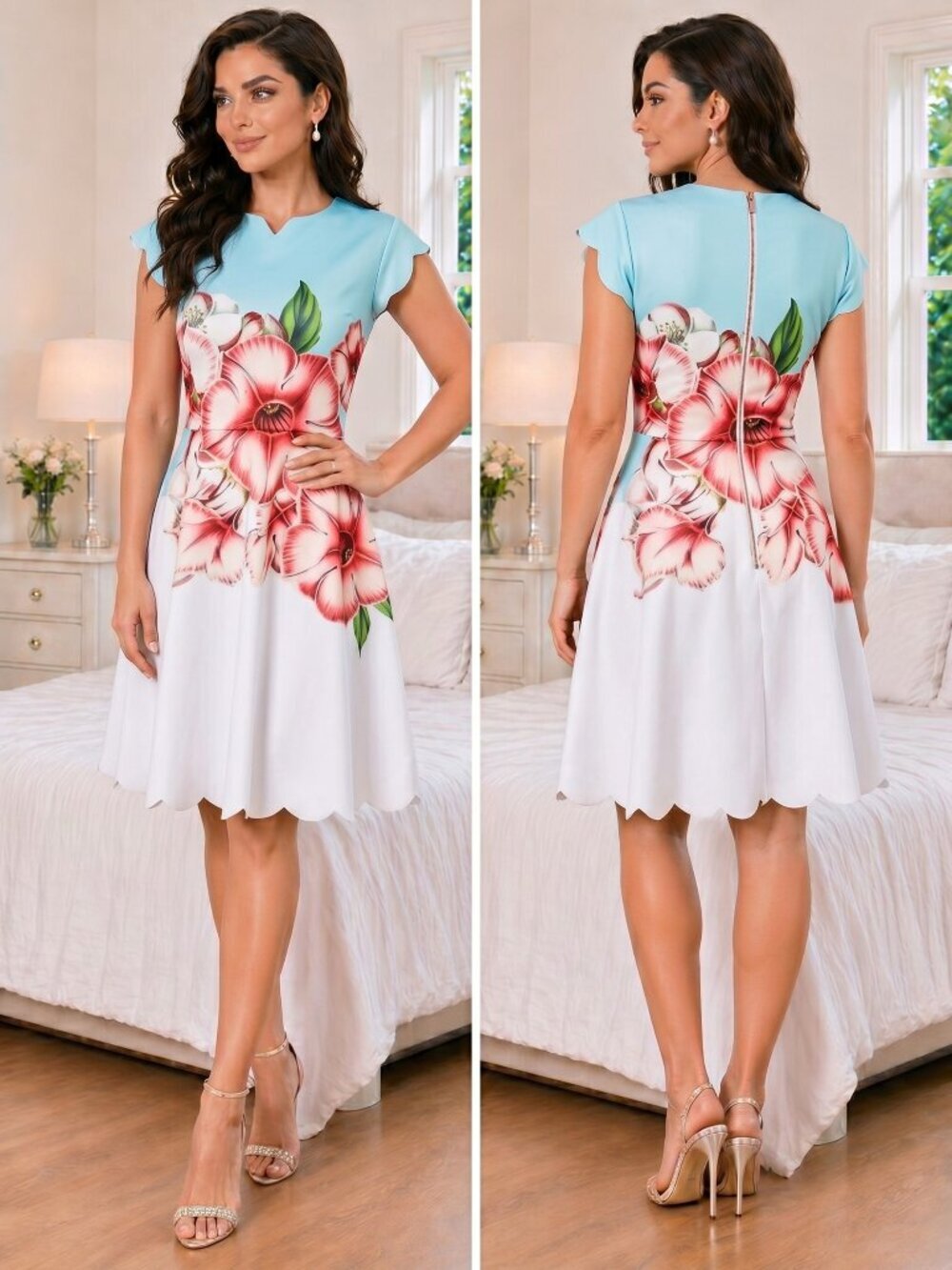NWT Ted Baker London Maevea Nectar Mesh Panel Dress $267